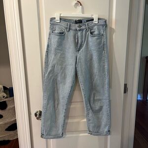 Banana Republic Mid Rise Straight Crop Jean Size 28 Light Wash